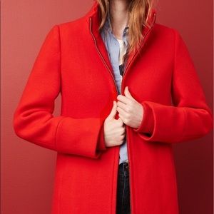 J. Crew Italian Stadium-Cloth Cocoon Coat